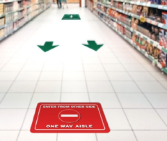 Aisleway Traffic Flow Floor Decal KIT
